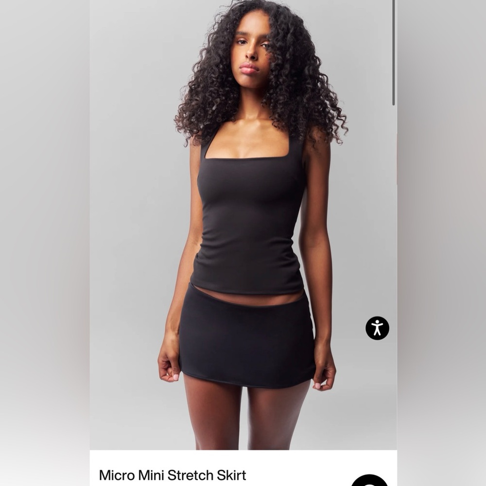 Danielle Guzio Micro Mini Stretch Skirt